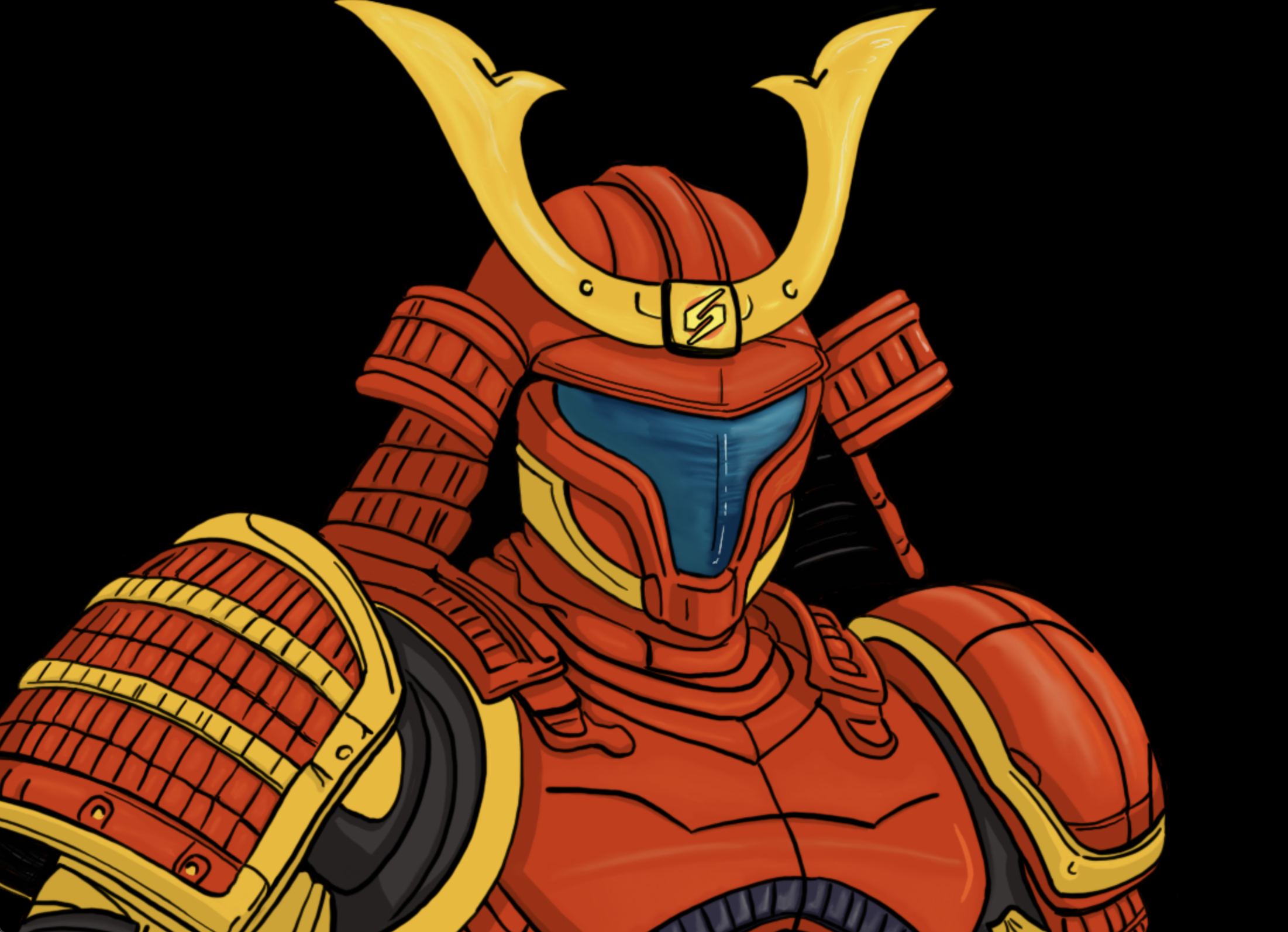 Kentroid Samurai Avatar - VTuber-Style Avatar